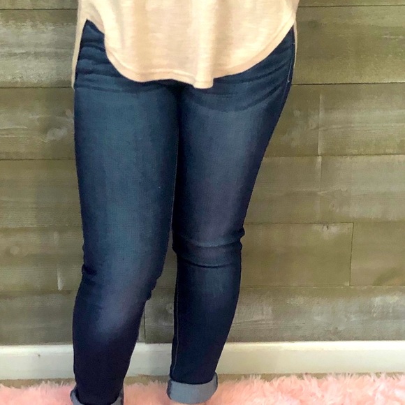 Last 1! kancan skinny jeans faded dark wash KC7085DH size 3/25 - Picture 7 of 14